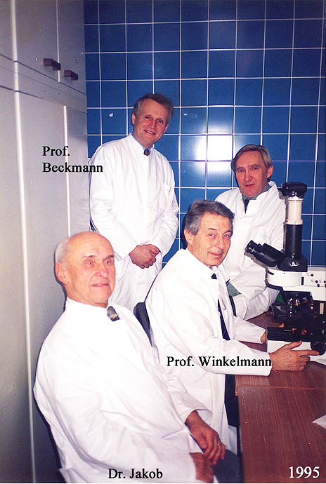 W&uuml;rzburg     Prof. Beckmann, 
Prof. Winkelmann, Dr. Jakob 
Dr, Senitz